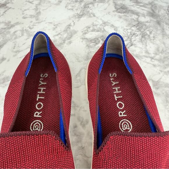 ROTHY’S  The Original Slip On Burgundy Knit Sneaker for Women’s Sz 8.5 - Picture 9 of 16